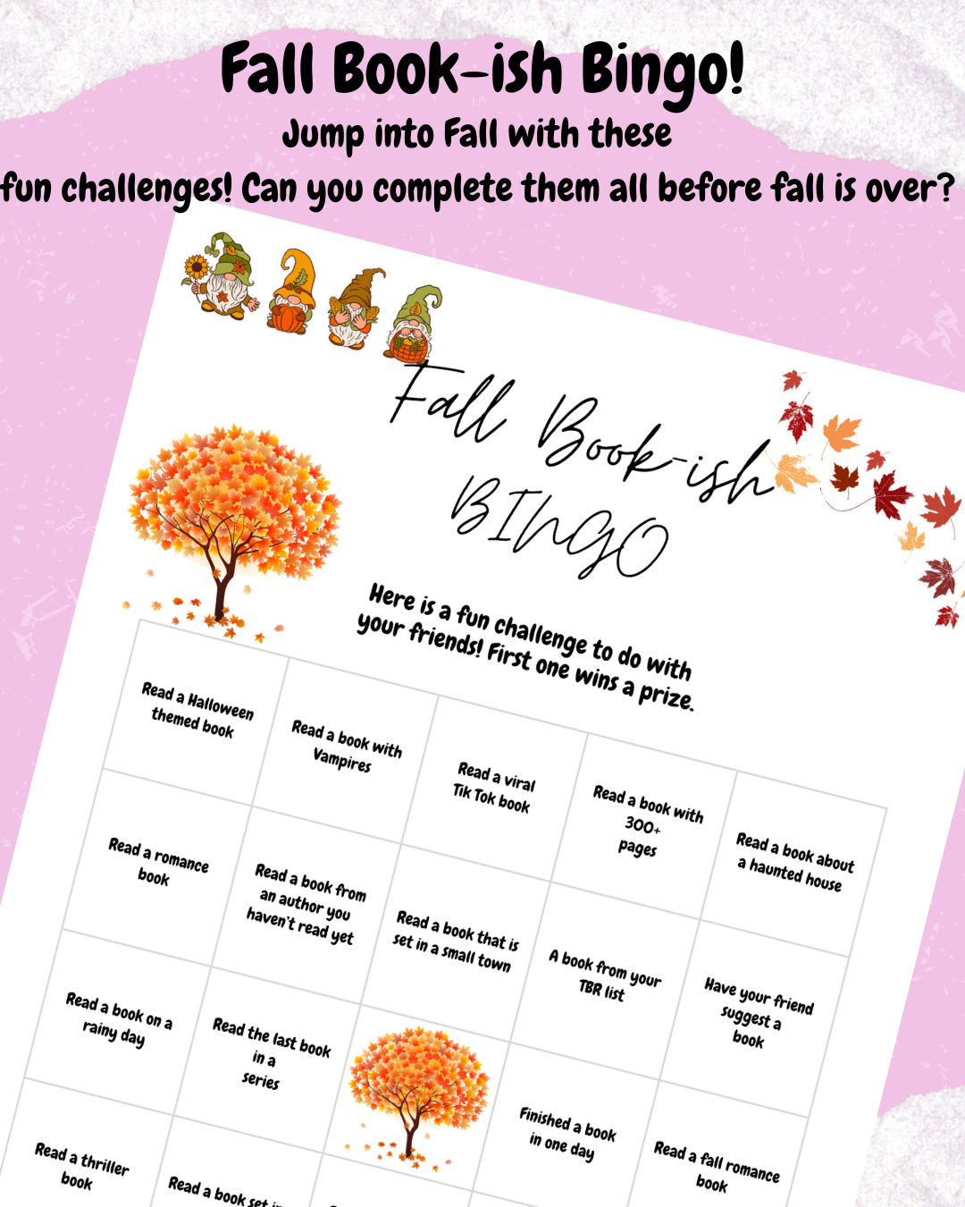 Fall Book-ish Bingo